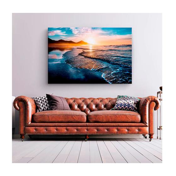 Imagem de Quadro Paisagens e Natureza Amazing Beautiful Sunset Borda Infinita