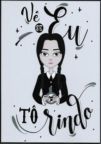 Imagem de Quadro Para decoração 1Un Wandinha Família Addams