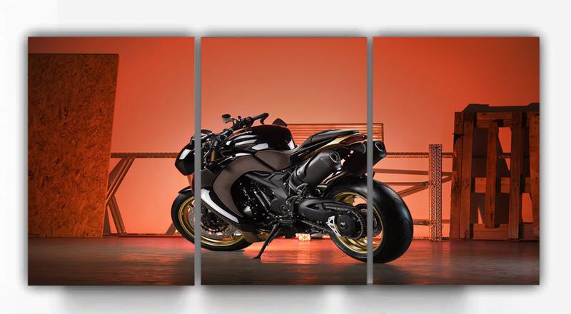 Imagem de Quadro Para Motociclista Amantes de Motos Automobilismo 120x60cm