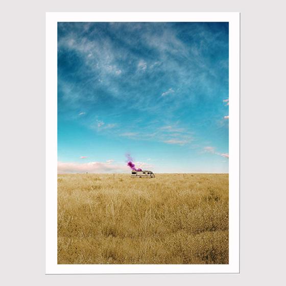 Imagem de Quadro para Quarto Breaking Bad Trailer no Campo 45 x33 A3