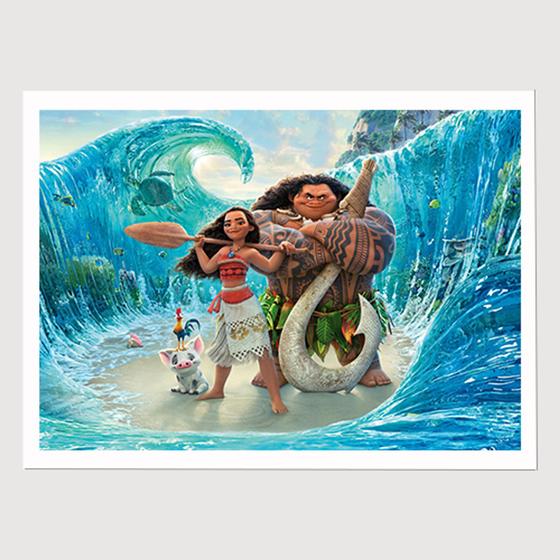 Imagem de Quadro para Quarto Disney Moana Maui 45x33 A3