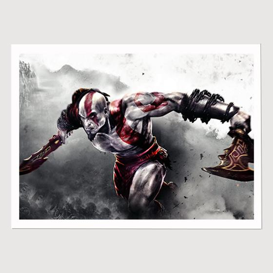 Imagem de Quadro para Quarto God Of War Kratos 45x33 A3
