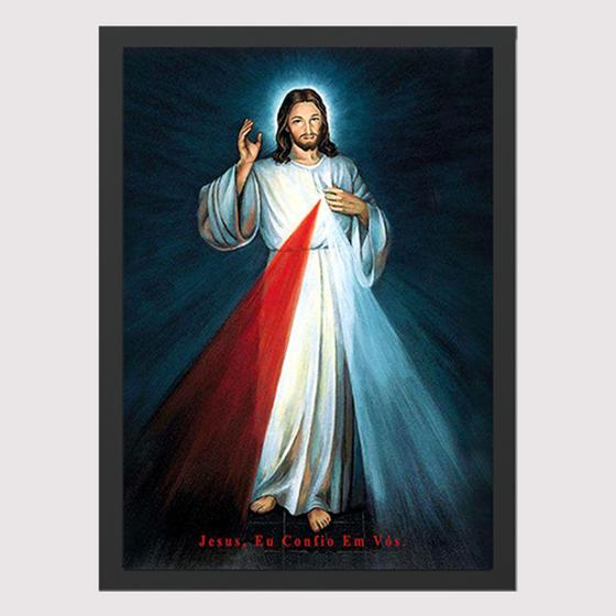 Imagem de Quadro para Quarto Jesus eu confio em vós 45 x33 A3