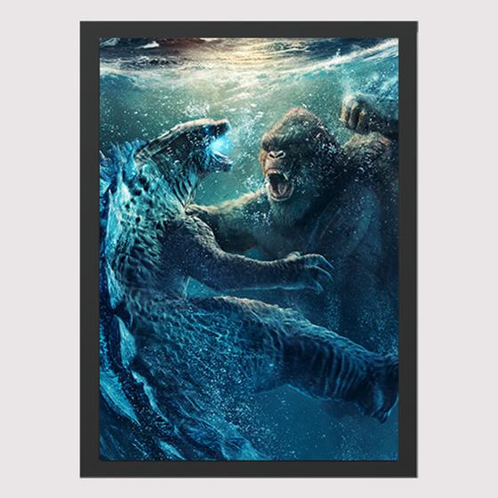 Imagem de Quadro para Quarto King Kong Godzilla 45 x33 A3