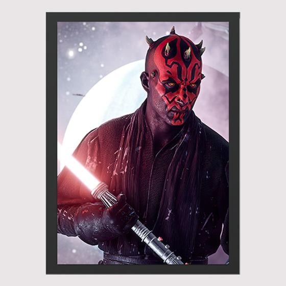 Imagem de Quadro para Quarto Star Wars Darth Maul  45x33 A3