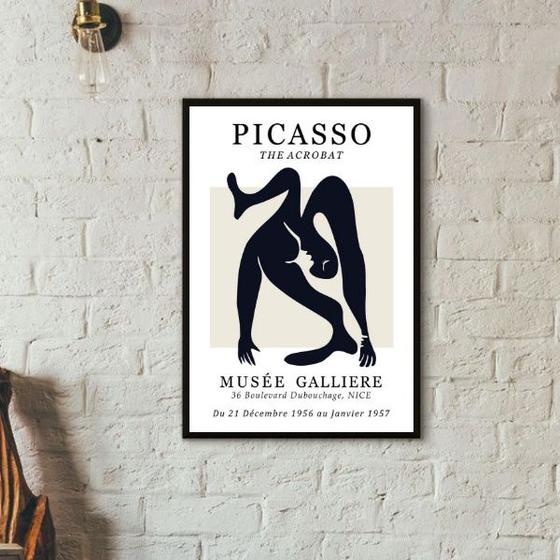 Imagem de Quadro Picasso - The Acrobat 45x34cm - com vidro