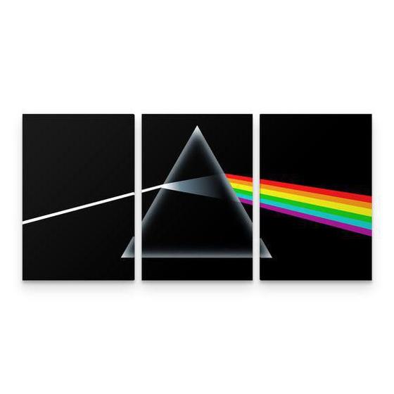 Imagem de Quadro Pink Floyd Rock Dark Side of the Moon Mosaico