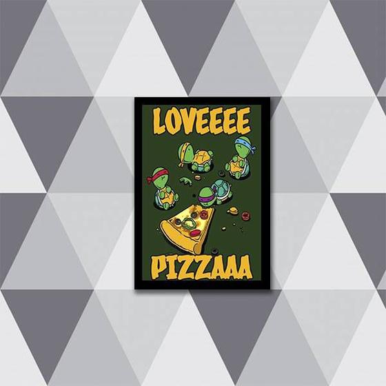 Imagem de Quadro Pizza Lovers 33x24cm - com vidro