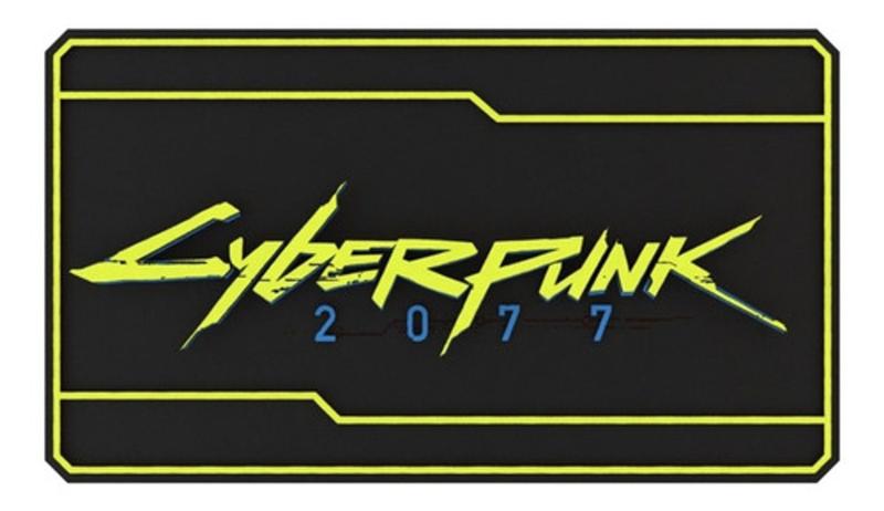 Imagem de Quadro Placa Cyberpunk 2077 Em Relevo 29 cm