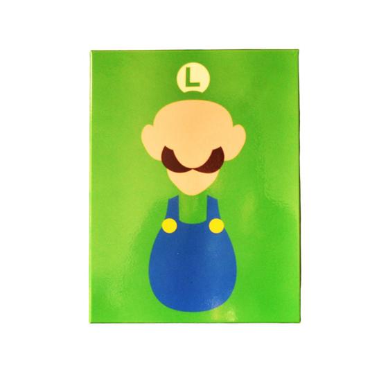 Imagem de Quadro Placa de Metal Decorativa Super Mário Bros World Personagem Luigi Games Geek