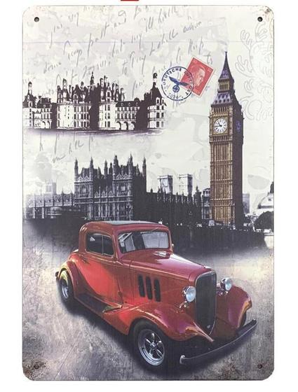 Imagem de Quadro Placa Decorativa Metal Paises Cidades Londres Big Ben