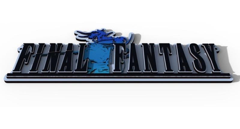 Imagem de Quadro Placa Final Fantasy Em Relevo Decoração Gamer 29 cm