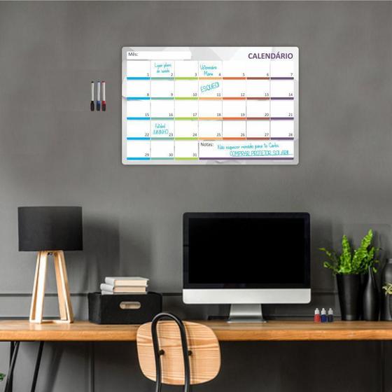 Quadro Planejamento Mensal Planner Diario Tarefas Mensal Menor preço em Quadro Planejamento Mensal Planner Diario Tarefas Mensal