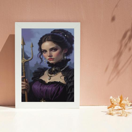 Imagem de Quadro Pombagira Maria Quitéria do Cemitério 33x24cm
