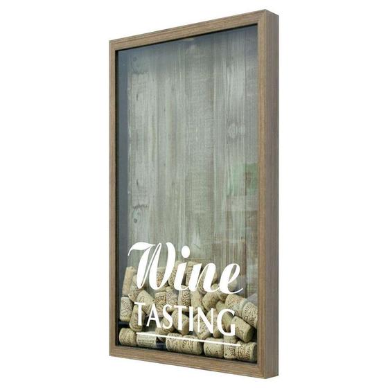 Imagem de Quadro Porta Rolhas De Vinho Wine Tasting Natural
