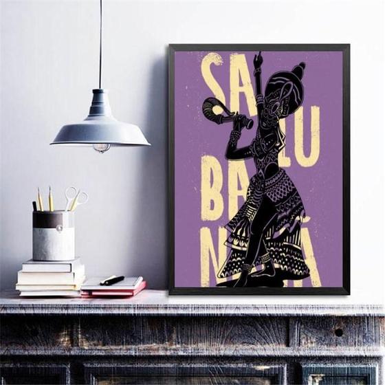 Imagem de Quadro Poster Candomblé Nanã 45X34Cm - Com Vidro