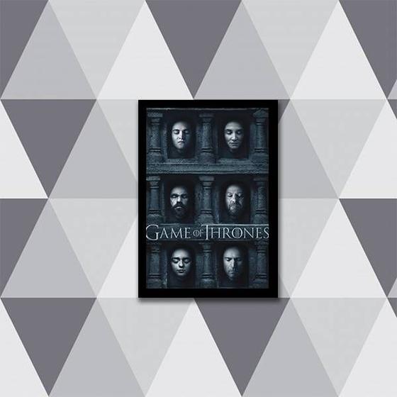 Imagem de Quadro Poster Game of Thrones GOT 24x18cm