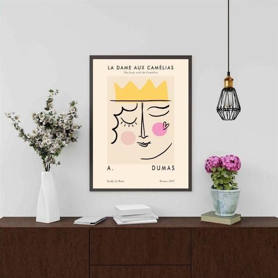 Imagem de Quadro Poster Picasso - Baralho 24X18Cm - Com Vidro