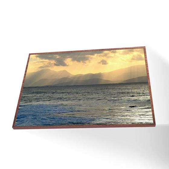 Imagem de Quadro Praia Vinil Com Vidro