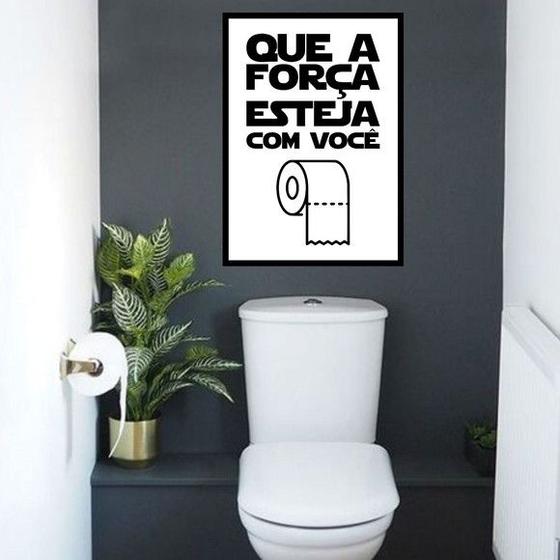 Imagem de Quadro Que a Força Esteja Com Você 45x34cm - com vidro