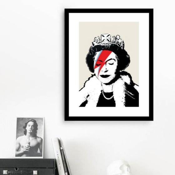 Imagem de Quadro Queen Elizabeth - Pop Art - 60x48cm