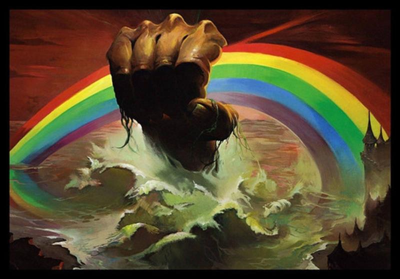 Imagem de Quadro Rainbow Dio Clássico Rock Moldura 42x29cm