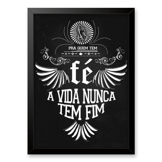 Imagem de Quadro Rappa - Pra Quem Tem Fé 33x24cm