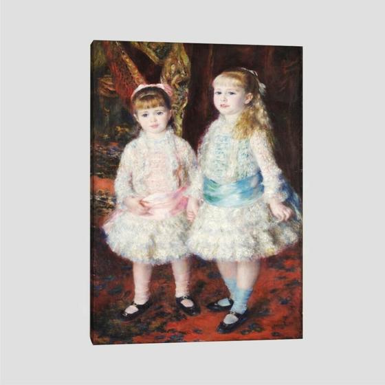 Imagem de Quadro Renoir Rosa E Azul Tela No Chassi 95X63Cm