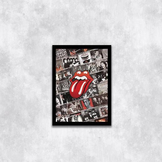 Imagem de Quadro Rolling Stones 24x18cm - com vidro