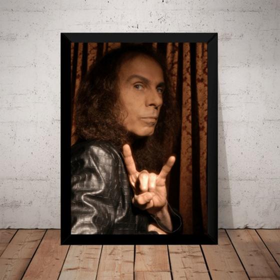 Imagem de Quadro Ronnie James Dio Heaven And Hell Metal Arte Rock