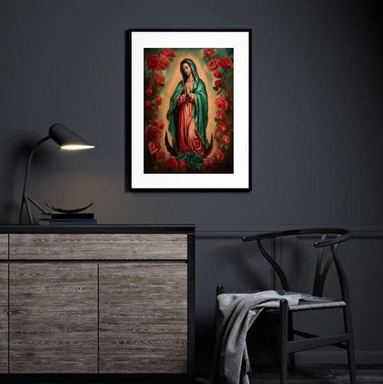 Imagem de Quadro Sacro Nossa Senhora De Guadalupe - 60X48Cm