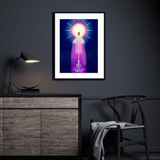 Imagem de Quadro Saint Germain Chama Violeta - 60X48Cm