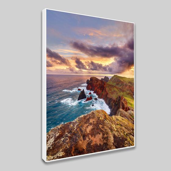 Imagem de Quadro Sala Decorativo com Moldura Praia Paisagem Australia Vertical