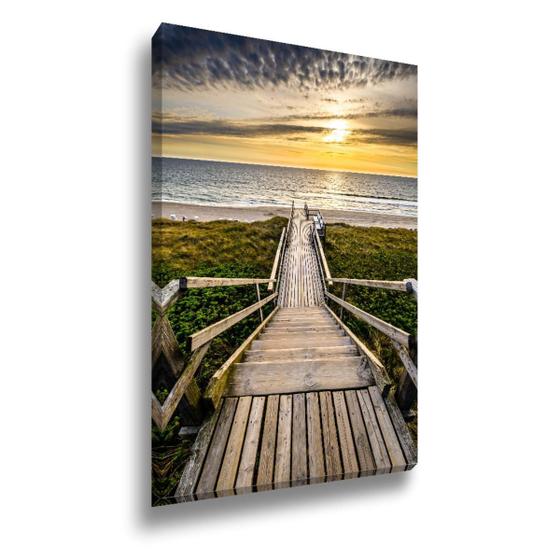 Quadro Sala Tela Canvas Ponte Praia Caminho Grande 60X90 Menor preço em Quadro Sala Tela Canvas Ponte Praia Caminho Grande 60X90