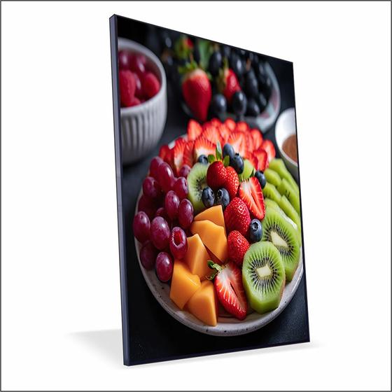 Imagem de Quadro Salada de Frutas Canvas Sem Vidro