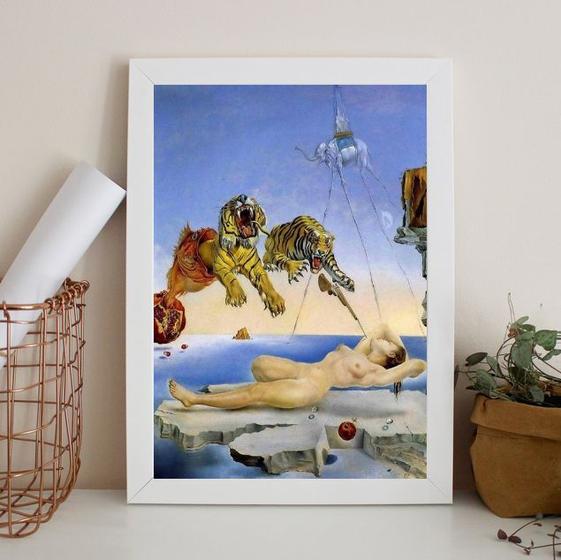 Imagem de Quadro Salvador Dalí - Tigres 33x24cm