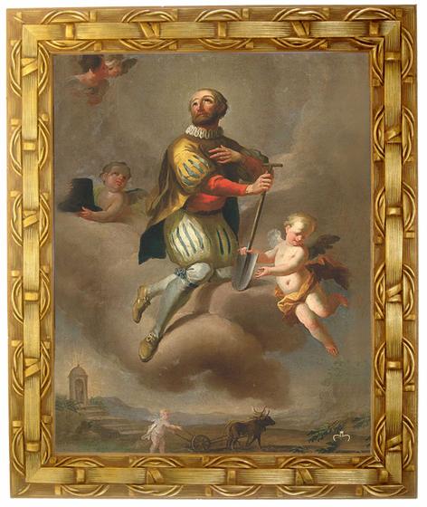 Imagem de Quadro São Isidoro, Mod. 02, med. 30x25cm. Angelus