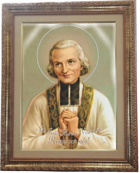 Imagem de Quadro São João Maria Vianney, Mod. 01, Tam. 53x43cm Angelus