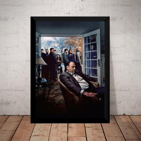 Imagem de Quadro Serie Familia Soprano Poster Moldurado