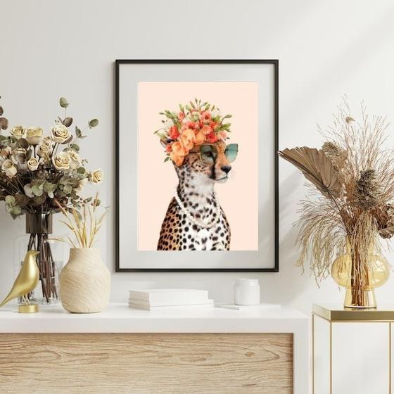 Imagem de Quadro Sheeta Fashion Flores - 60x48cm