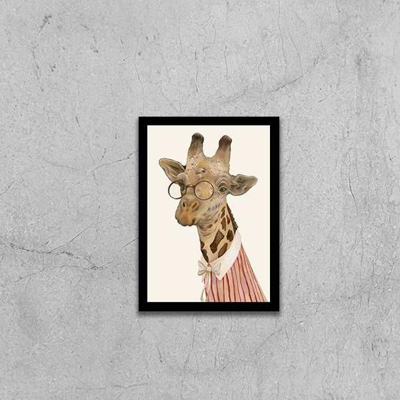 Imagem de Quadro Sr. Girafa 33x24cm - com vidro