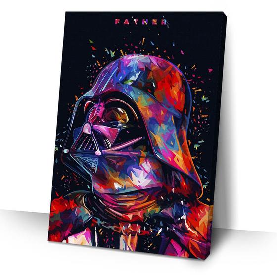 Imagem de Quadro Star Wars Darth Vader 40x60 Filmes Classico Moderno