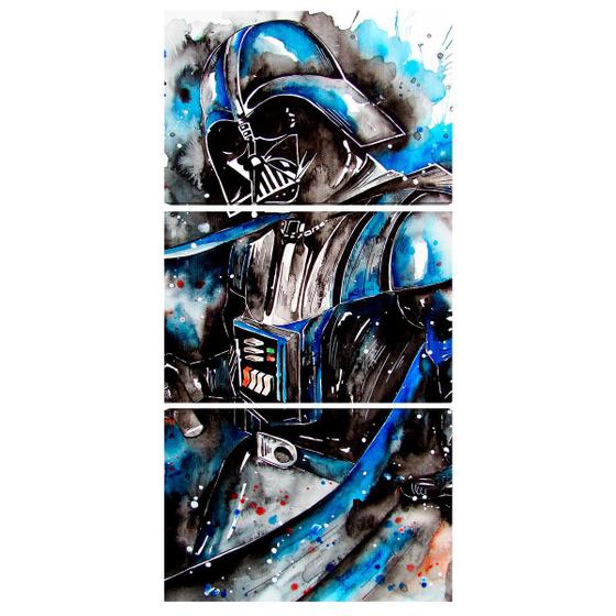 Imagem de Quadro Star Wars Darth Vader Pintura Sala Geek Quarto Filme