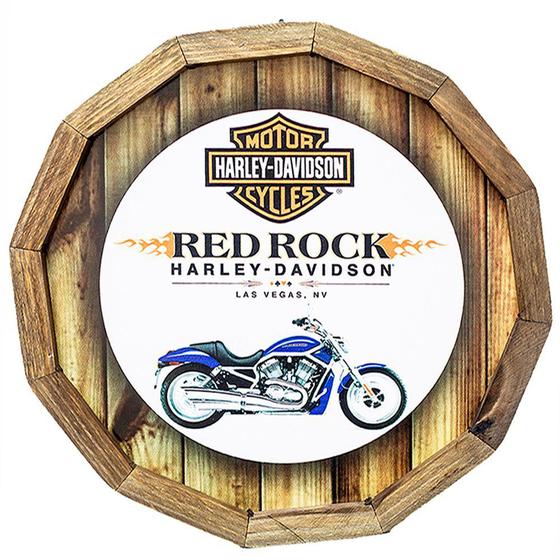 Imagem de Quadro tampa de barril rústico - hd - red rock