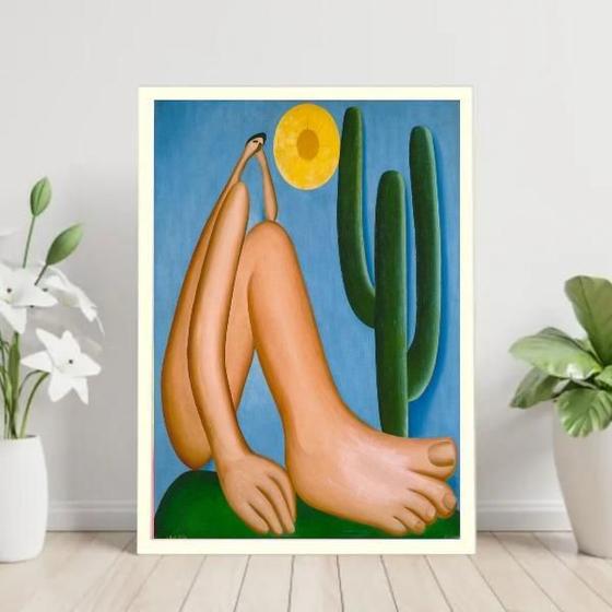 Imagem de Quadro Tarcila Do Amaral - Abaporu 45X34Cm - Com Vidro