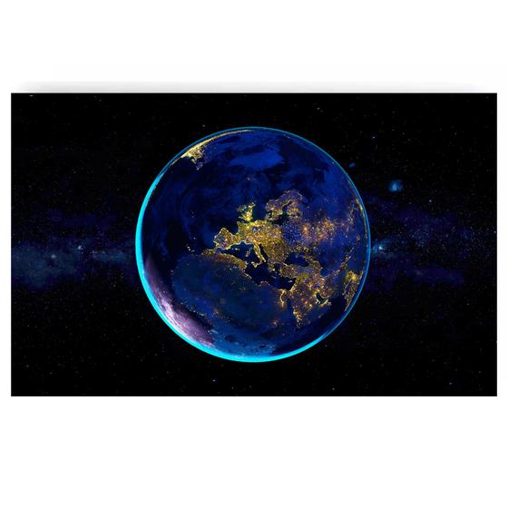 Imagem de Quadro Tela Grande Planeta Terra Earth Espaço 60x90 Sala