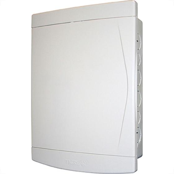 Imagem de Quadro Tigre C/Barr.Neut+T 12/16D Din Branco