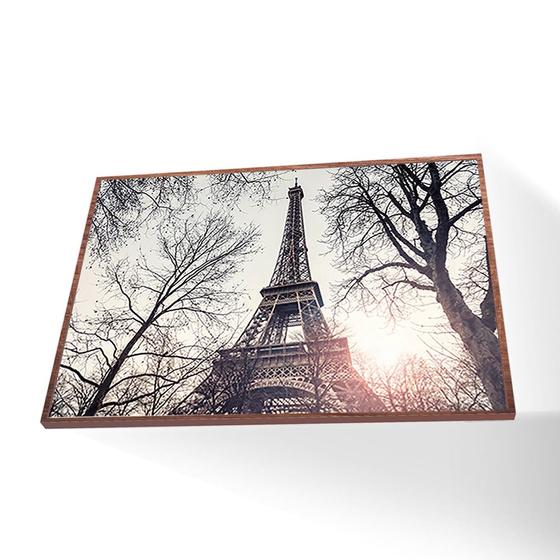 Imagem de Quadro Torre Eiffel Canvas Com Vidro