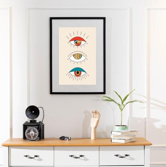 Imagem de Quadro  Trio Olhos Gregos  - 60x48cm