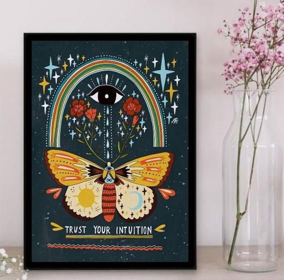 Imagem de Quadro Trust Your Intuition 24x18cm
